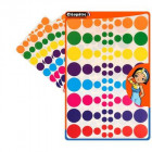 240 GOMMETTES RONDES - 8 COULEURS