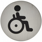 PICTOGRAMME ROND "HANDICAPÉ" 85MM