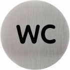PICTOGRAMME ROND "WC 85MM