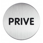 PICTOGRAMME ROND "PRIVE" 83MM