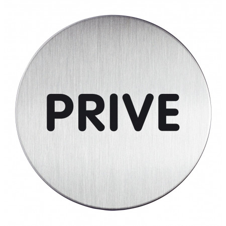 PICTOGRAMME ROND "PRIVE" 83MM