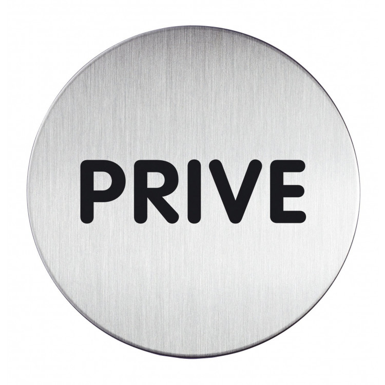 PICTOGRAMME ROND "PRIVE" 83MM