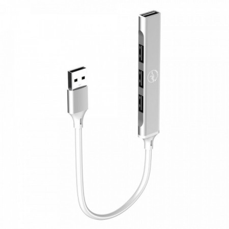 Hub 4 ports USB 2.0 Aluminium