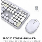 COMBO SANS FIL CLAVIER + SOURIS PURE GRIS