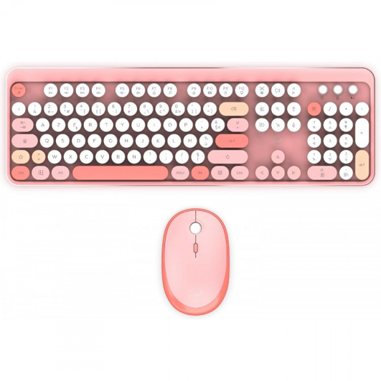 COMBO SANS FIL CLAVIER + SOURIS PURE ROSE