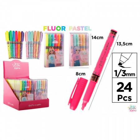 MARQUEUR FLUORESCENT ET PASTEL X6