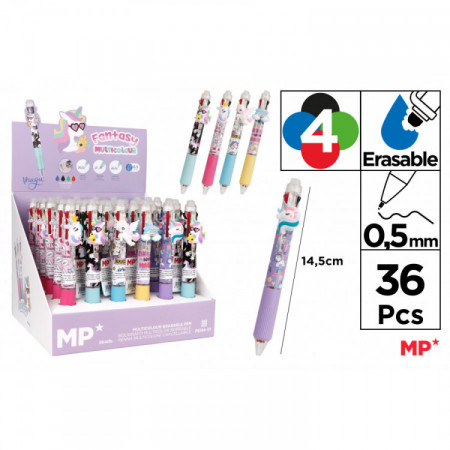 Stylo effaçable 4 en 1 LICORNE