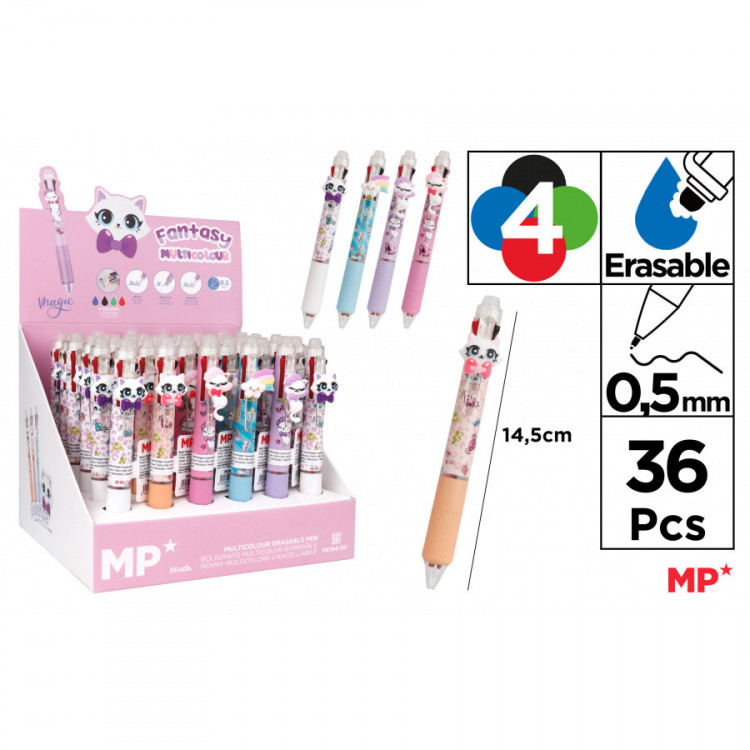 Stylo effaçable 4 en 1 KITTY