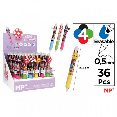 Stylo effaçable 4 en 1 MIX CHAT CHIEN