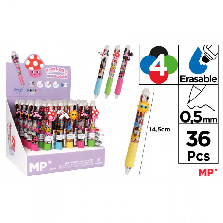 Stylo effaçable 4 en 1 MIX CHAT CHIEN