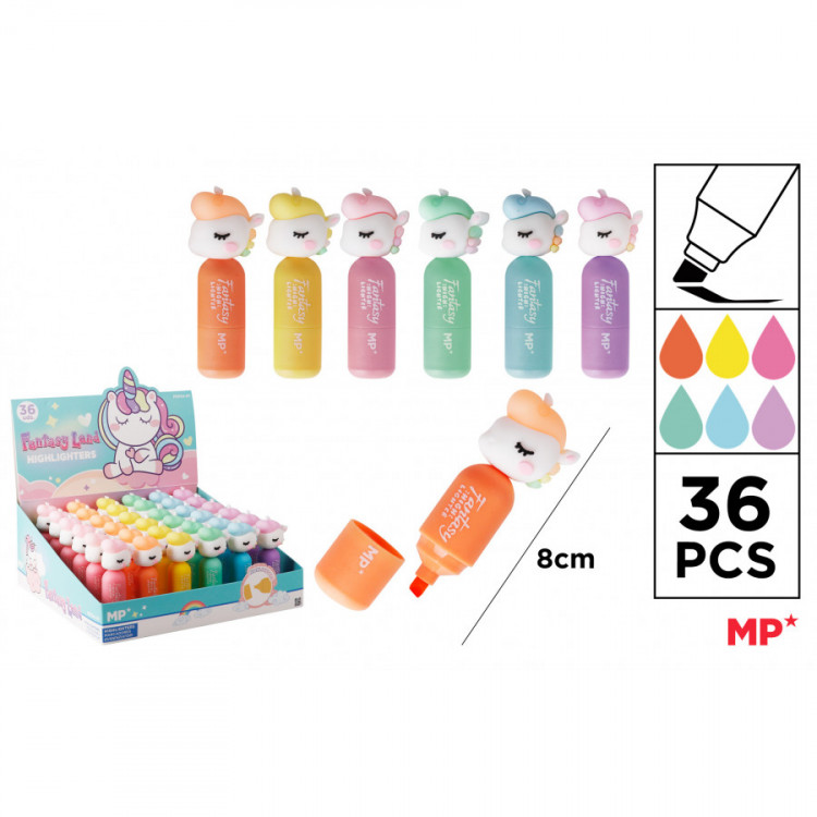 SURLIGNEUR FLUO FANTAISIE LICORNE