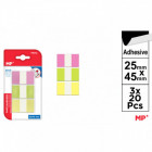MARQUES PAGES ADHESIFS 25X45MM