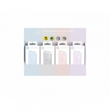 POWER BANK 10000MAH PASTEL