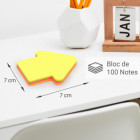 BLOC NOTE REPOS. FLECHE ASS 70X70MM