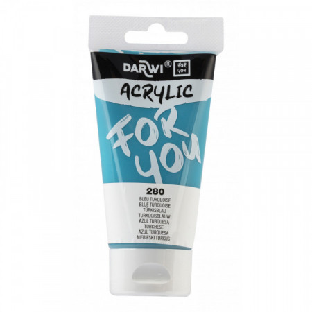 PEINTURE ACRYL BLEU TURQUOISE 75ML