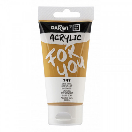 PEINTURE ACRYL OCRE JAUNE 75ML