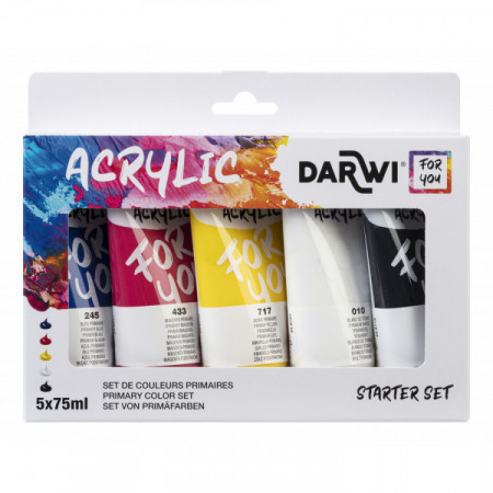 SET X5 PEINTURE ACRYL PRIMAIRE 75ML