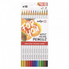 12 CRAYONS COULEURS STANDARDS