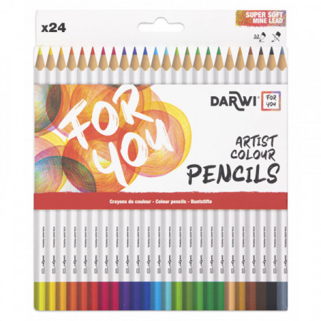 24 CRAYONS COULEURS STANDARDS
