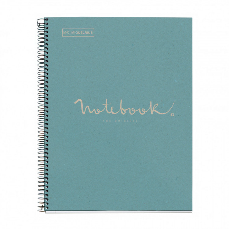 NOTEBOOK spirale A4 ECO EMOTION BLEU 80F