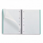 NOTEBOOK spirale A4 ECO EMOTION BLEU 80F