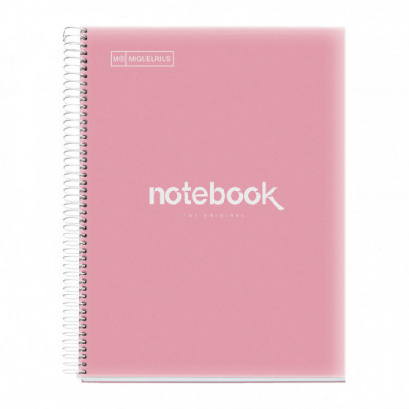 NOTEBOOK spirale A4 PP EMOTION ROSE 80F