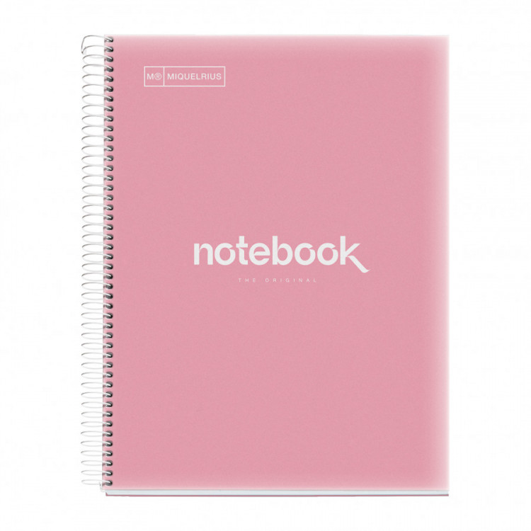 NOTEBOOK spirale A4 PP EMOTION ROSE 80F