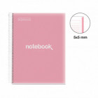 NOTEBOOK spirale A4 PP EMOTION ROSE 80F