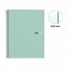 NOTEBOOK spirale A4 AV AQUAMARINE 80F