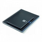 NOTEBOOK spirale A5 PP BLEU MARINE 80F