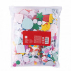 Formes adhésives en mousse EVA couleurs assorties 500 u.