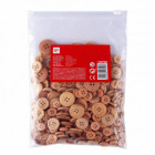 Boutons en bois naturel dimensionss assorties 400 u.