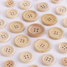 Boutons en bois naturel dimensionss assorties 400 u.