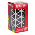 Rouleau gommettes triangulaires 20 mm noires