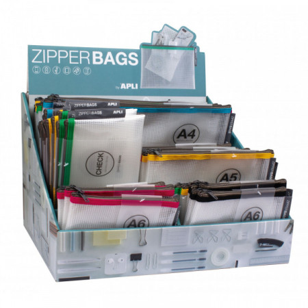 POCH. ZIPPER BAGS FERM. ECLAIR COUL ASS