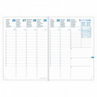 AGENDA 21X27 PRESIDENT EVEREST GRENAT