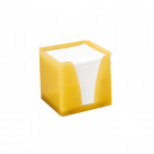 Bloc cube Plexi transl 10x10x9,5 cm blanc