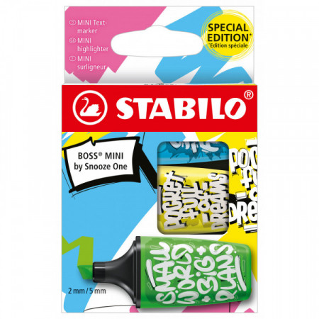 Etui X3 STABILO BOSS MINI SNOOZE ONE