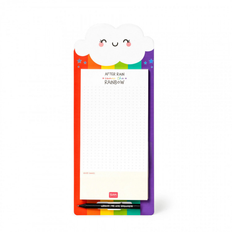 BLOC-NOTES MAGN. 60F DON'T FORGET RAINBOW
