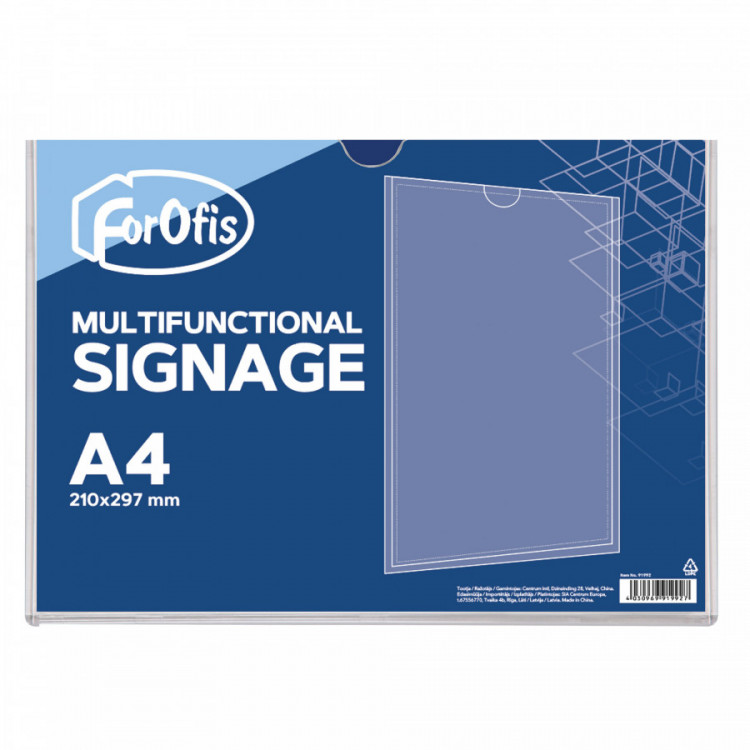 SIGNAL. MULTIF. A4 210X297MM TRANSP