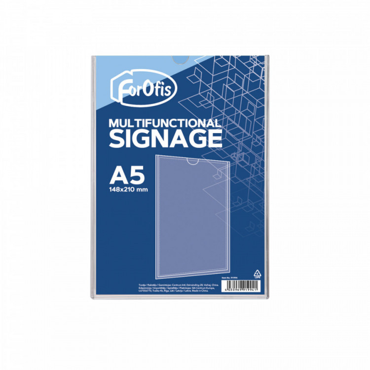 SIGNAL. MULTIF. A5 148X210MM TRANSP