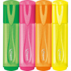 SURLIGNEURS FLUO GLITTER X4 POCH CARTON