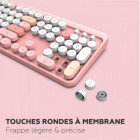 COMBO SANS FIL CLAVIER + SOURIS PURE ROSE