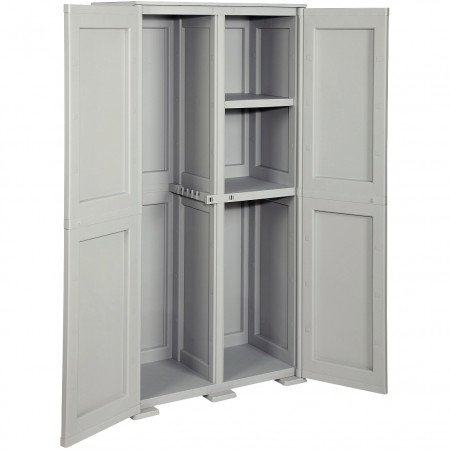 Armoire haute 2 portes avec emplacement balai