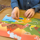 Kit créatif Dinosaures pour enfants – 4 figurines 3D à décorer avec P’tits Pots de gouache et gommettes