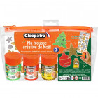 Kit trousse créative Noël – 8 suspensions à décorer avec peinture et gommettes pailletées