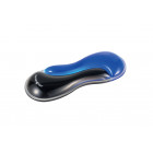 Repose-poignets Duo Gel bleu/gris fumé – Ergonomique et résistant aux désinfectants