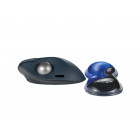 Repose-poignet SlimDuo Gel Trackball Bleu – Ergonomique, Ventilé et Durable