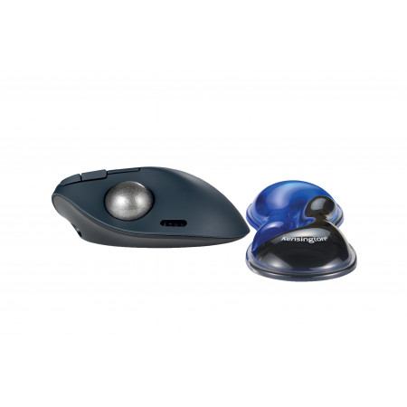 Repose-poignet SlimDuo Gel Trackball Bleu – Ergonomique, Ventilé et Durable