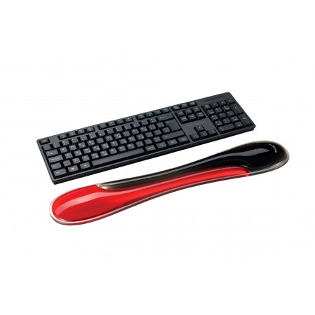 Repose-poignet SlimDuo Gel Clavier Rouge – Ergonomique et Ventilé